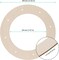 20 PCS Wooden Wreath Frames for Crafts, 12 Inch Wooden Wreath Forms for Crafts, 2.5mm Thickness Circle Wreath Frame Wood with Holes for Hanging Decorations